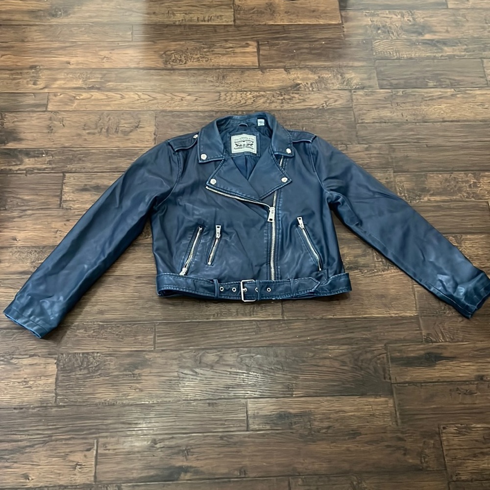 Levi’s faux leather jacket - Navy Size L